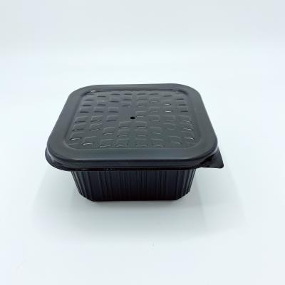 China Disposable Customized PP Self Heating Plastic Self Heating Lunch Box Disposable Food Container for sale