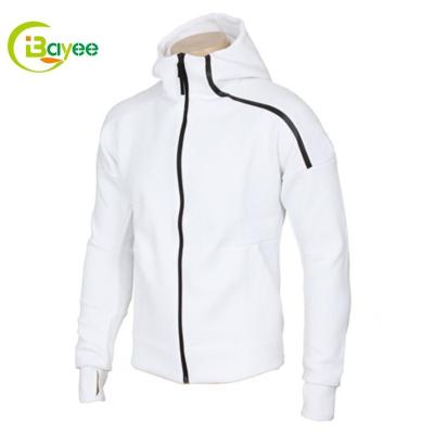 China Logo Brand Black Men Zipper Gym Breathable Custom Blank Hoodie Full Fit Slim Fit Zipper Up Fitness Workout Hoodies for sale