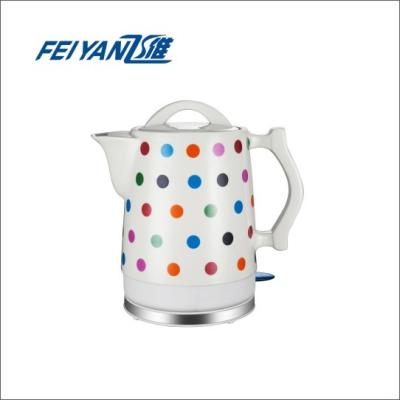 China 360 Rotation Ceramic Electric Kettle FeiYan FY-588C 1.5L 220-240V 1850-2200W Degree Base for sale