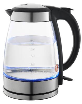 China 360 Degree Rotation Glass Base Kettle Water Blue LED Electric Kettle FeiYan FY-988 1.7L for sale