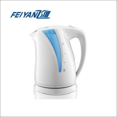 China 360 Rotation FeiYan FX-818 2.0L 230V 2000W Bule LED Plastic Electric Kettle Degree Base for sale