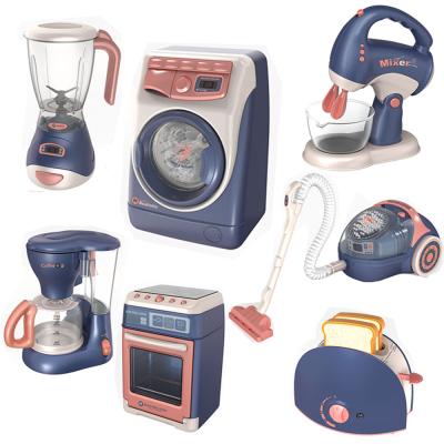 China Plastic Educational Juicer Coffee Machine Washing Machine Pretend Play Kitchen Set Toy For Children Set Educational for sale