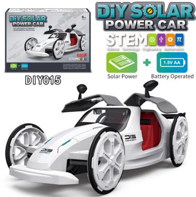 China Plastic Solar Car STEM Toys Educational Toys Science Building Kits Learning DIY Playset Building Batteries Or Solar Powered for sale