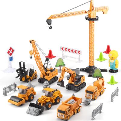 China Engineering Bulldozer CraneLift Excavator Mixertruck Vehicle Construction Toys Educational Toys Gift For Children 17.5*7*7cm for sale