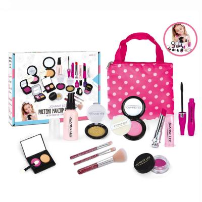 China Children Plastic Pretend Beaty Game Set With Handbag Girls Make Up Toys Simulation Cosmetics Gift For Christmas Birthday 56 x 49.5 x 52.5 (cm) for sale