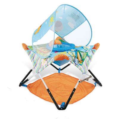 China Plastic Adjustable Portable Activity Center Jumperoo with Spinner Ball Rattle Teether Mirror Book Baby Chair for sale