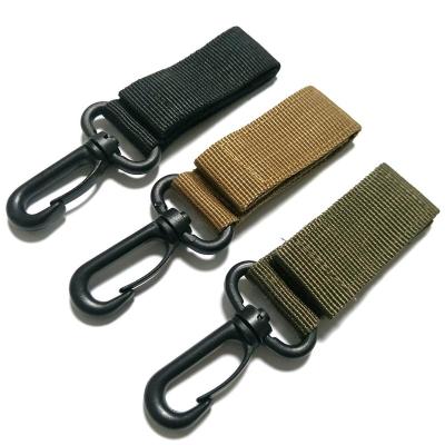 China Viable Wholesale Rotary Buckle Carabiner Backpack Key Hook Webbing Buckle System Outdoor Nylon Tactical Belt for sale