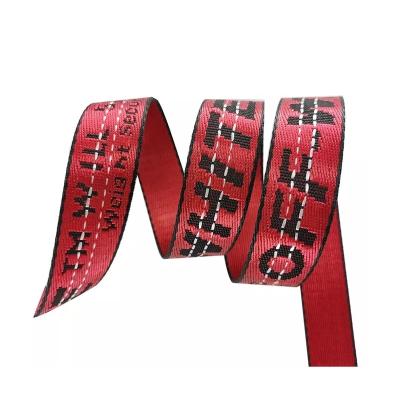 China Sustainable Jacquard Nylon Weave Ribbon Customizable High Quality Web Tape for sale