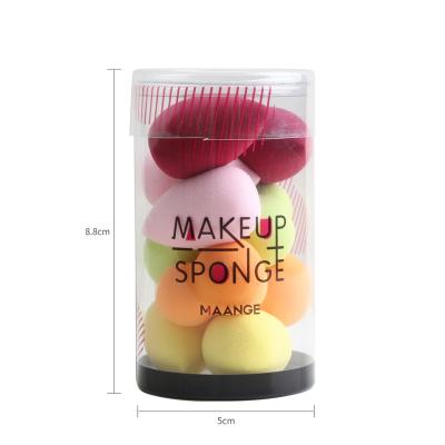 China Non-latex 10pcs Makeup Sponge Puff Eggs Rose Color Hydrophilic Soft Sponge Make Up Brush Logo Beauty Accessories Wholesale Custom Made for sale