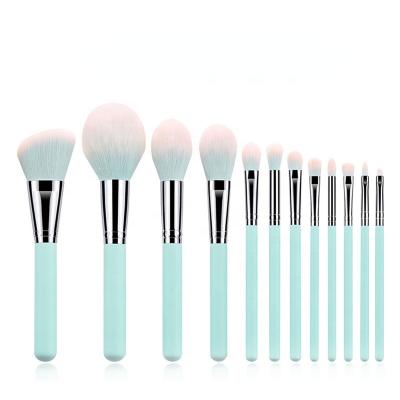 China Angular Blush 12pcs Fashion Small Grape Series Docolor Makeup Brushes Private Label Synthetic Vegan Make Up Brush Set for sale