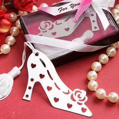 China Wedding Party Return Gifts Stylish Book Lovers Collection High-Heeled Shoe Bookmark Wedding&Bridal Shower Favors for sale