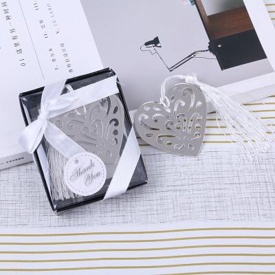 China Europe Book Lovers Collection Hollow out Heart Bookmark Birthday Keepsakes Party Giveaways Wedding&Bridal Shower Favors for sale