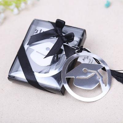 China Wedding Party Return Gifts Silver Doctorial Hat Bookmark Trencher Hat Bookmark Graduation party favors Student Birthday gifts for friend for sale