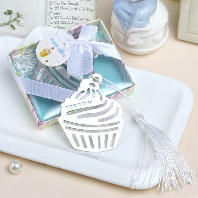 China Wedding Party Return Gifts Special Stainless Steel Cake Cupcake Bookmark For Christmas Wedding Baby Shower Party Birthday Favor Gift for sale