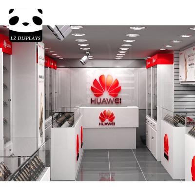 China Retail Display Cabinet Decoration Mobile Phone Shop Furniture Mobile Phone Accessories Store Showcase Fixture for sale