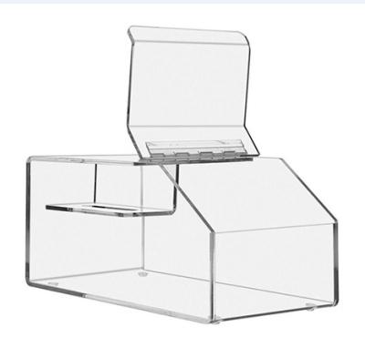 China Transparent Morden Clear Display Opens 4 All Acrylic Custom Logo Sneaker Storage Box for sale