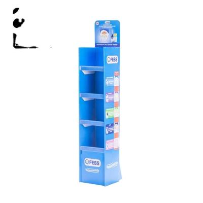 China To Show Custom POP Cardboard Display Stand Rack, Cardboard Cardboard Paper Floor Display Stand for sale