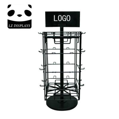 China To hang small products 4 tiers metal hook countertop /table top metal display stand for sale