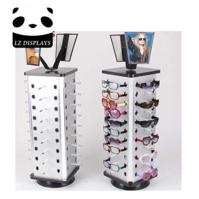 China Acrylic Rotating Hanging Eyeglasses Sunglasses Display Stands with 28 Pairs Sunglasses for sale