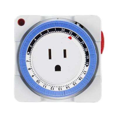 China The US 48 ON/OFF 24 Hour 15 Minute Programmable Mechanical Timer for sale