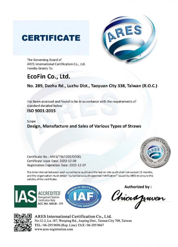 ISO9001 - EcoFin Co., Ltd.