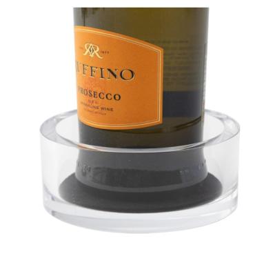 China Durable Acrylic Wine Bottle Coaster in Crystal Clear for sale