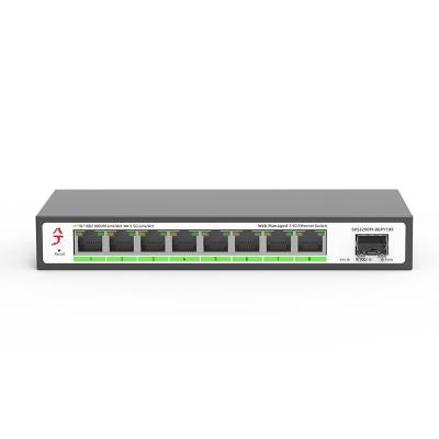 China VLAN SeekerStor L2 Support Managed 8 Port 100/1000/2500Mbps RJ45 Network Switch and 10Gbps SFP+ Slot Ethernet Switch for sale