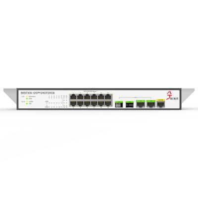 China VLAN Support and Port Aggregation Ethernet 2.5g Switch 16 Ports 10g RJ45 Port L2 10GB Controlled Port Internet WEB/CLI High Quality Optical Splitter for sale