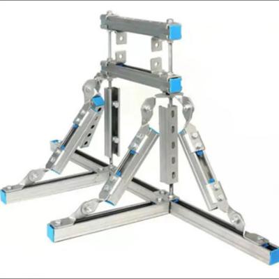 China Galvanized Finish Seismic Bracket Securing Earthquake Brackets for sale