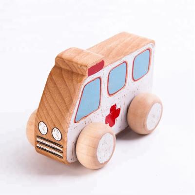 China First safety vehicle set wooden toy for toddler for sale