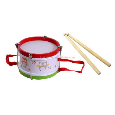 China Early Education Certificated Educational Musical Preschool Wooden Drum Set Toys For Children for sale