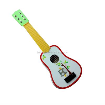 China Early Education Certificated Educational Musical Preschool Wooden Guitar Toys For Kids for sale