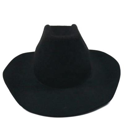 China New Felted Hat Character Elegant Hat Wool Black Custom Top Hat for sale