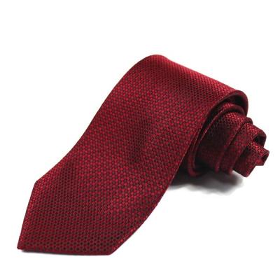 China Wholesale Silk Ties Mens Red Checkered Tie Customized Size for sale