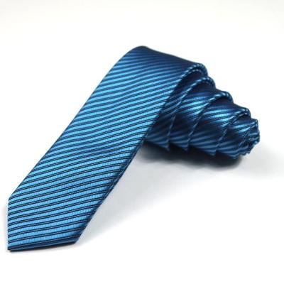 China New Collection Slim Striped Ties Mens Neck Ties Customized Size for sale