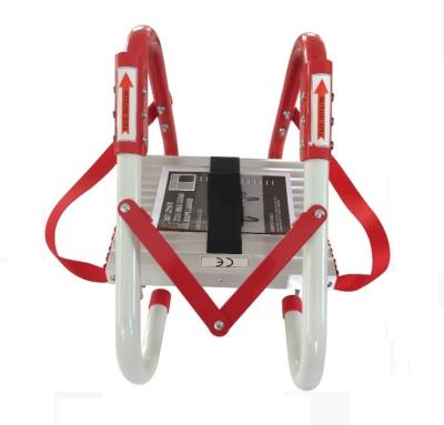 China Folding Ladders CE 4m Portable Aluminum Telescopic Step Ladder Emergency Exit Ladder Long for sale