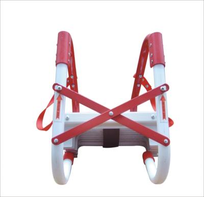 China Aluminum Portable Emergency Escape Folding Ladders 13ft Fire Rescue Safety Climbing Ladder for sale