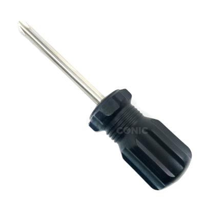 China High Quality Plastic PH1 Stubby Cross Screwdriver Carbon Steel Made From With Nickel Plated for sale