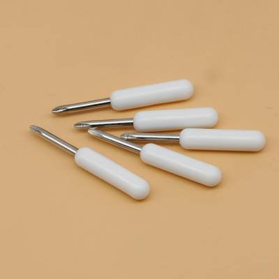 China Mini Screwdriver Plastic Milky White Toy Screwdriver Mobile Phone Disassembly Tool Screwdriver for sale