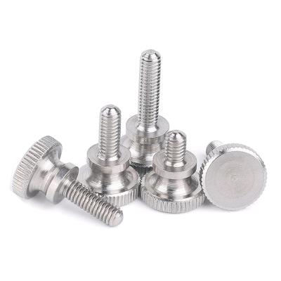 China Retail Industry 304 Stainless Steel Flat Head Tightening Adjustment Thumb Screw Lock Nut Glass Curtain Wall Hand Lock for sale