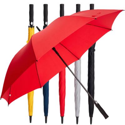 China Custom LOGO Automatic Straight Golf Umbrella Printing Brand Traditional Promotional Cheap Umbrellas for sale