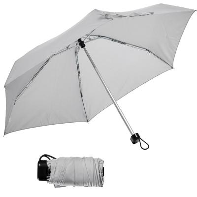 China Folding 16cm 5 Fold Mini Umbrella Ultra Flat Folding Umbrellas for sale