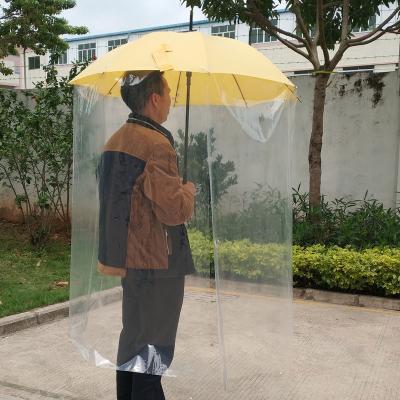 China China Poe CLASSIC Full Body Plastic Full Body Umbrella Clear Body Length Rain Cover Store Umbrellas For Sale for sale