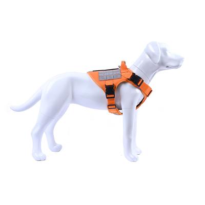 China Adjustable Padded No Obstruction Pet Vest Soft Handle No Pull Tactical Training Dog Arms K9 Duty Working Harness for sale