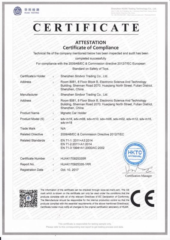 CE - Shenzhen Sindvor Trading Co., Ltd.