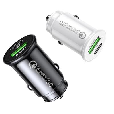 China Convenient Universal Car Charger 38W Mini Dual USB Car Charger QC3.0 Quick Type C 20W USB C Charger for sale