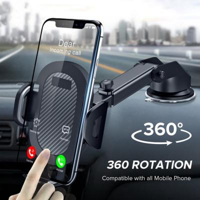 China Universal 360 Rotation Sucker Phone Holder In Car Mount Holder GPS Mobile Cell Phone Support Smart Car Phone Holder for sale