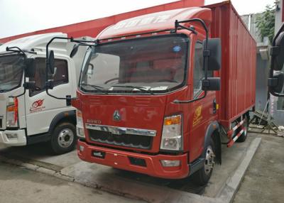 China 12 Ton 4x2 Mini Box Truck Two Seats With Single Sleeper 13 Cubic Meter Volume for sale