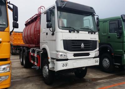 China 6x4 16CBM Vacuum Suction Truck , 12.00R20 Tire Sewage Suction Tanker Truck for sale