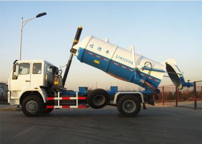 China 266HP Sewage Suction Truck 8 - 10CBM Volume 295 / 80R22.5 Rim / Tire for sale